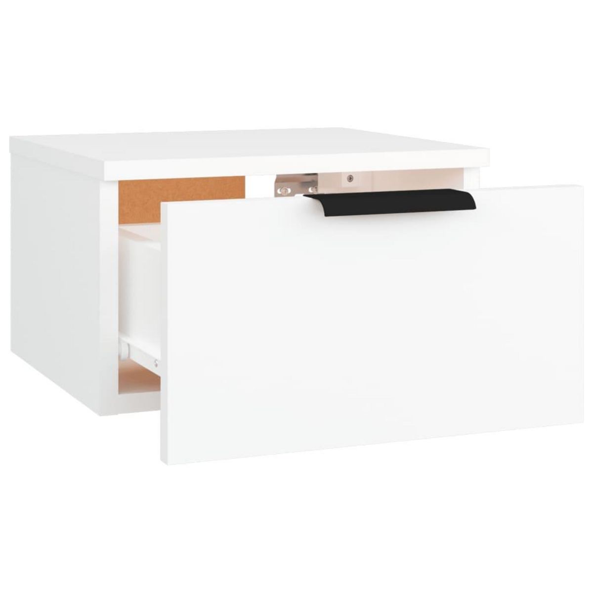 VIDAXL Table de chevet murale blanc 34x30x20 cm