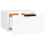 Voir la diapositive 5 : VIDAXL Table de chevet murale blanc 34x30x20 cm