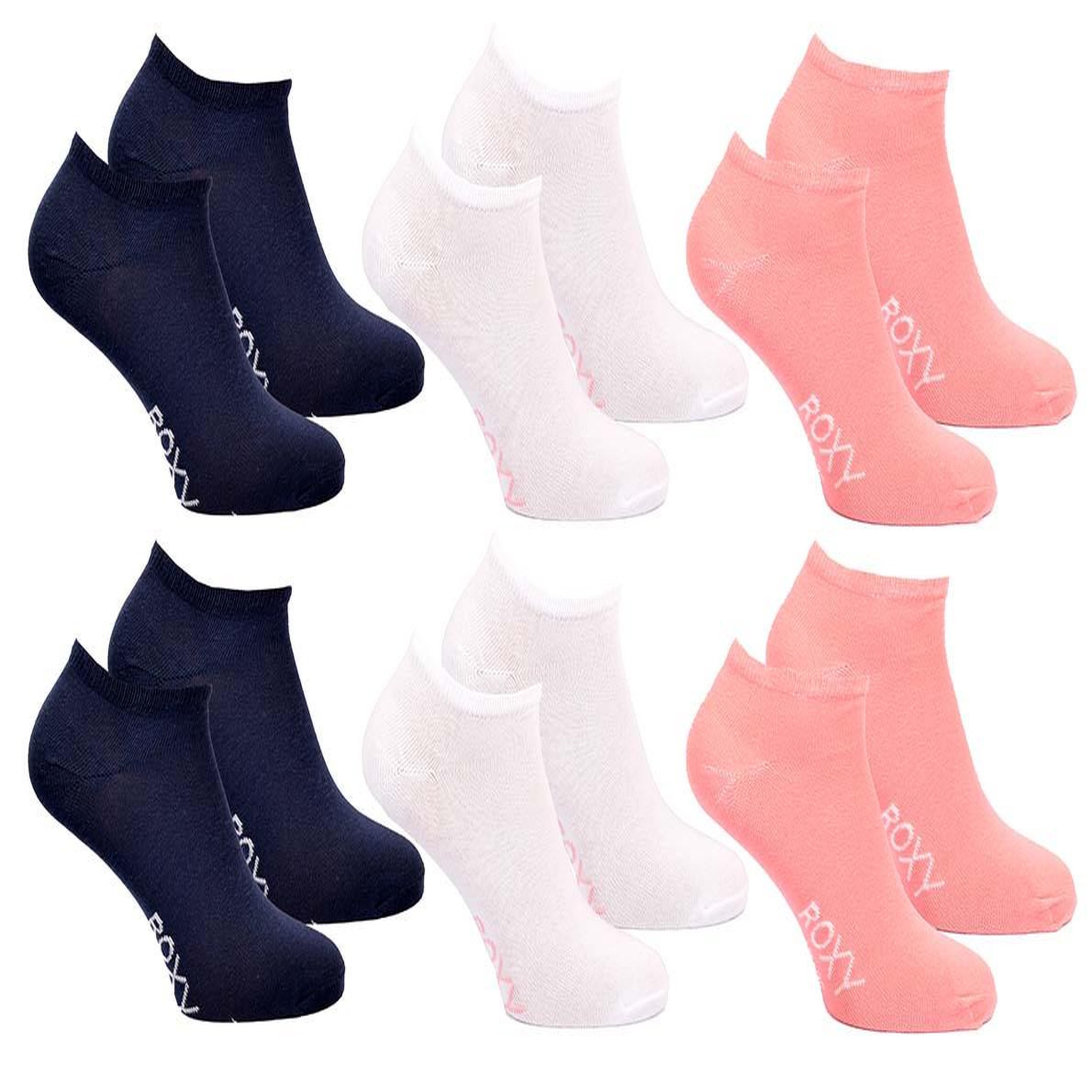 Voir la diapositive 1 : ROXY Roxy chaussettes fille sneaker pack 6 (lot) - coton respirant
