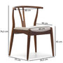 Voir la diapositive 5 : VS VENTA-STOCK Pack 2 chaises Rustic, Couleur Noyer, Bois Massif, 55 cm x 54,5 cm x 76 cm