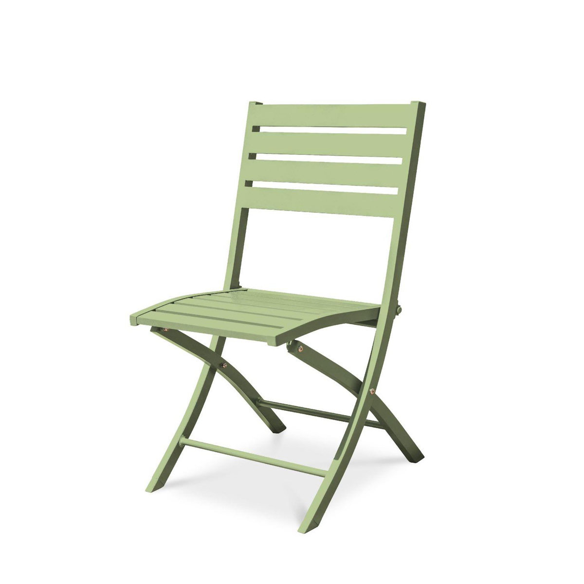 DCB GARDEN Chaise de jardin pliante - Aluminium - Vert lagune - MARIUS