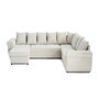 Voir la diapositive 1 : BEST MOBILIER Henry - canapé panoramique convertible - avec coffre - en velours côtelé - 7 places