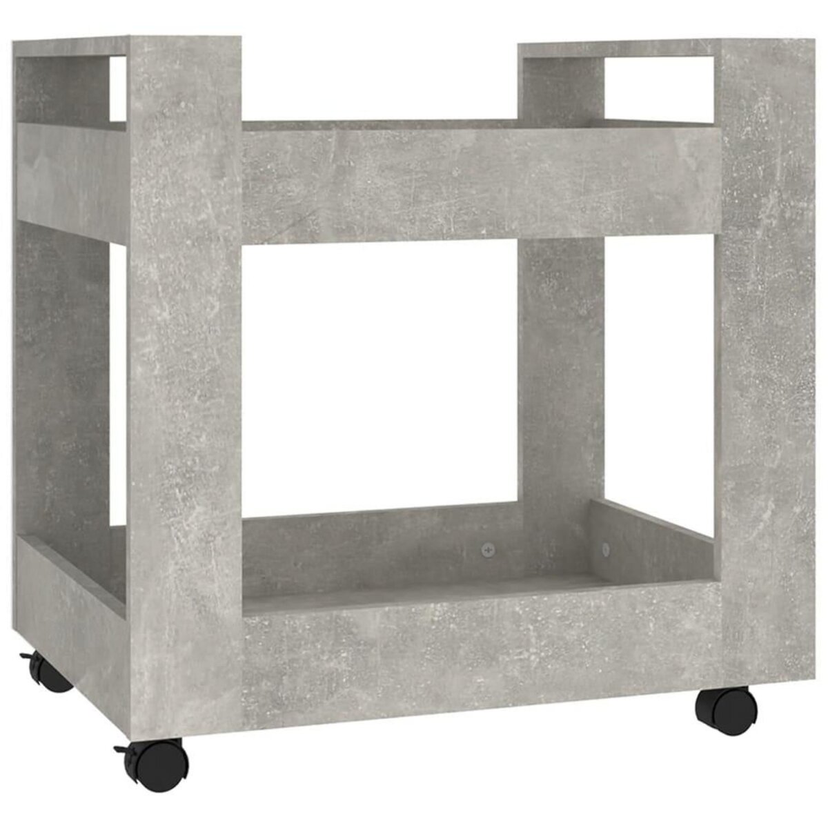 VIDAXL Chariot de bureau Gris beton 60x45x60 cm Bois d'ingenierie