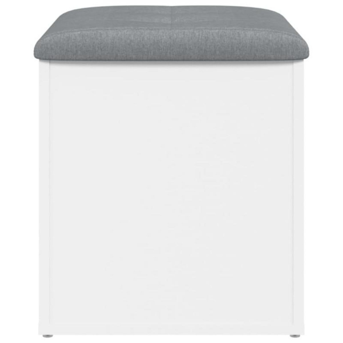 VIDAXL Banc de rangement blanc 42x42x45 cm bois d ingénierie