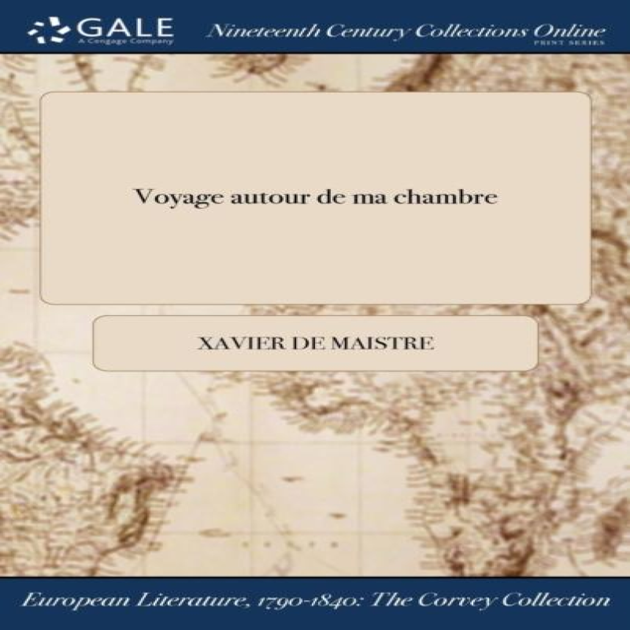 LIVRES Voyage autour de ma chambre