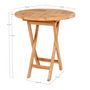 Voir la diapositive 4 : HOUSE NORDIC Table de jardin en teck OVIEDO Ø 70 cm