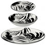 Voir la diapositive 1 : Service d'assiettes 18 pièces porcelaine Palme noir 
