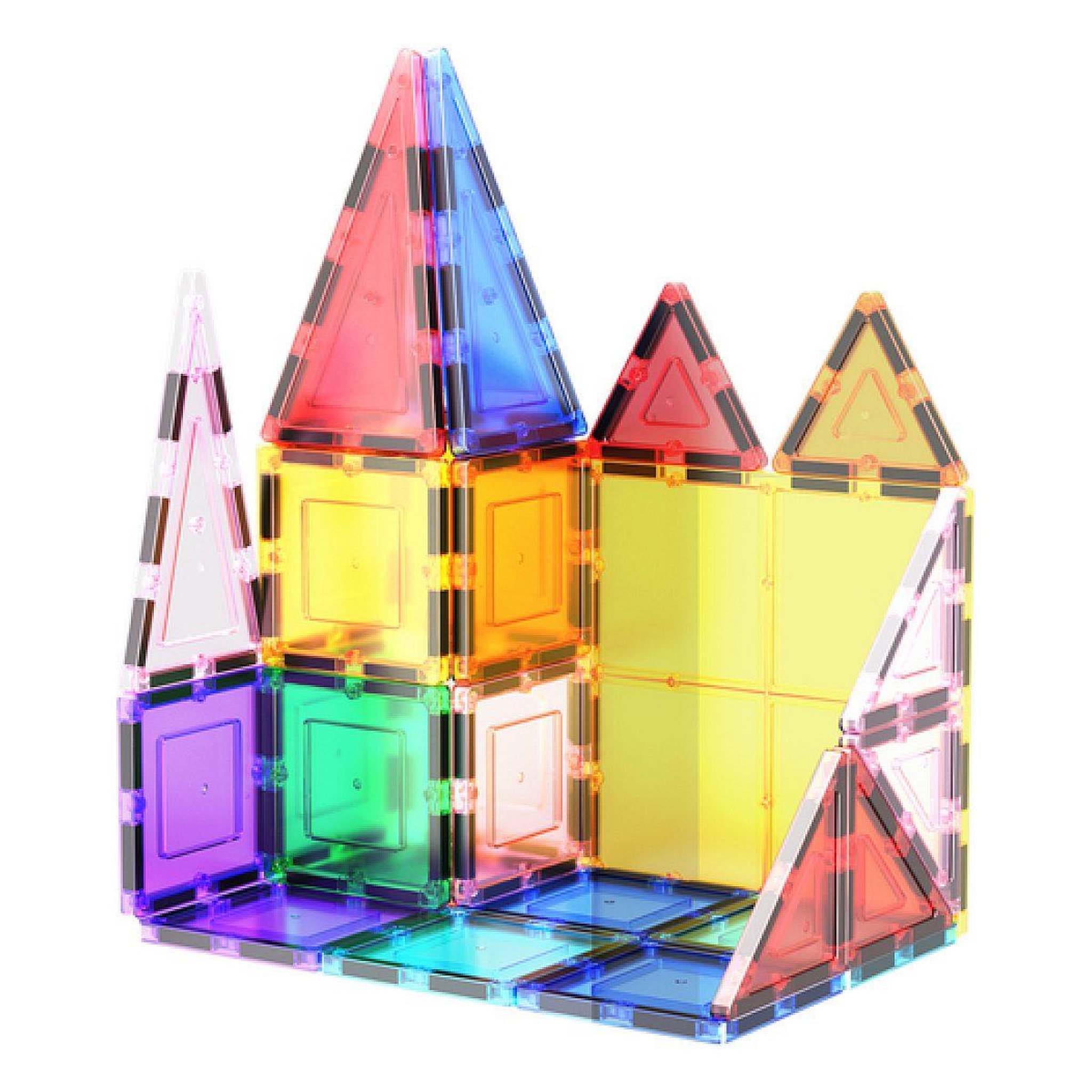 Voir la diapositive 3 : Tactic PicassoTiles Set Magnetique 61 pcs
