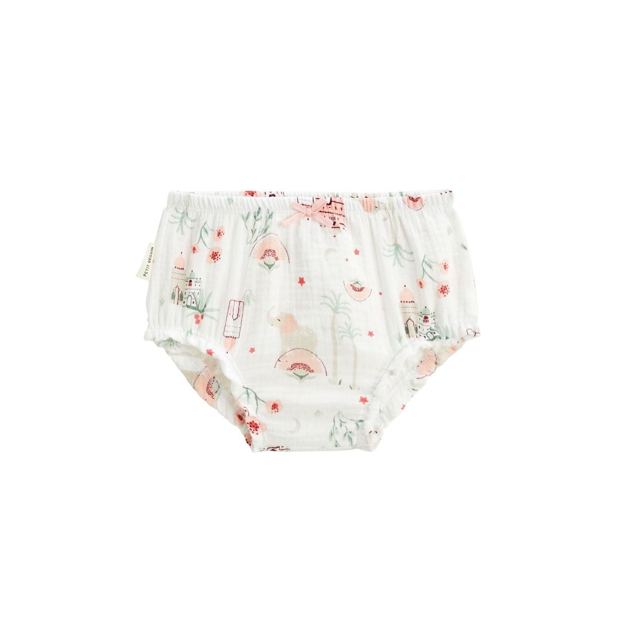 Petit Béguin Lot de 2 bloomers bébé en gaze de coton Arya