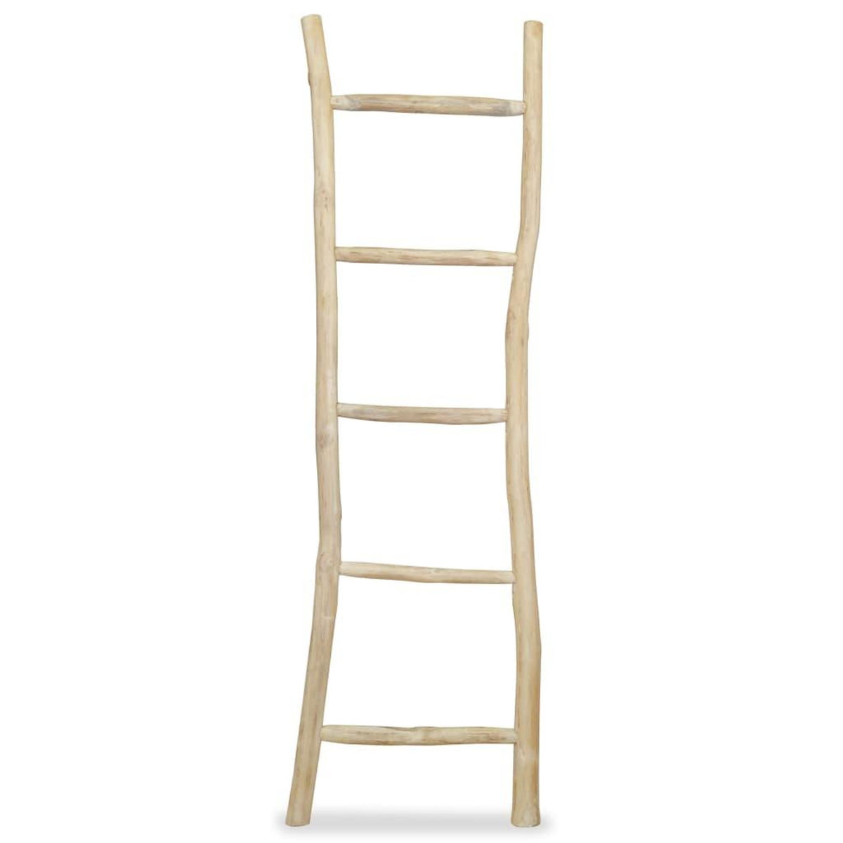 VIDAXL Porte-serviette avec 5 barreaux Teck 45 x 150 cm Naturel