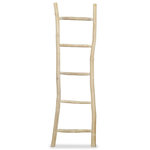 VIDAXL Porte-serviette avec 5 barreaux Teck 45 x 150 cm Naturel