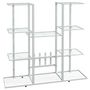 Voir la diapositive 2 : VIDAXL Jardiniere 94,5x25x89 cm Blanc Fer