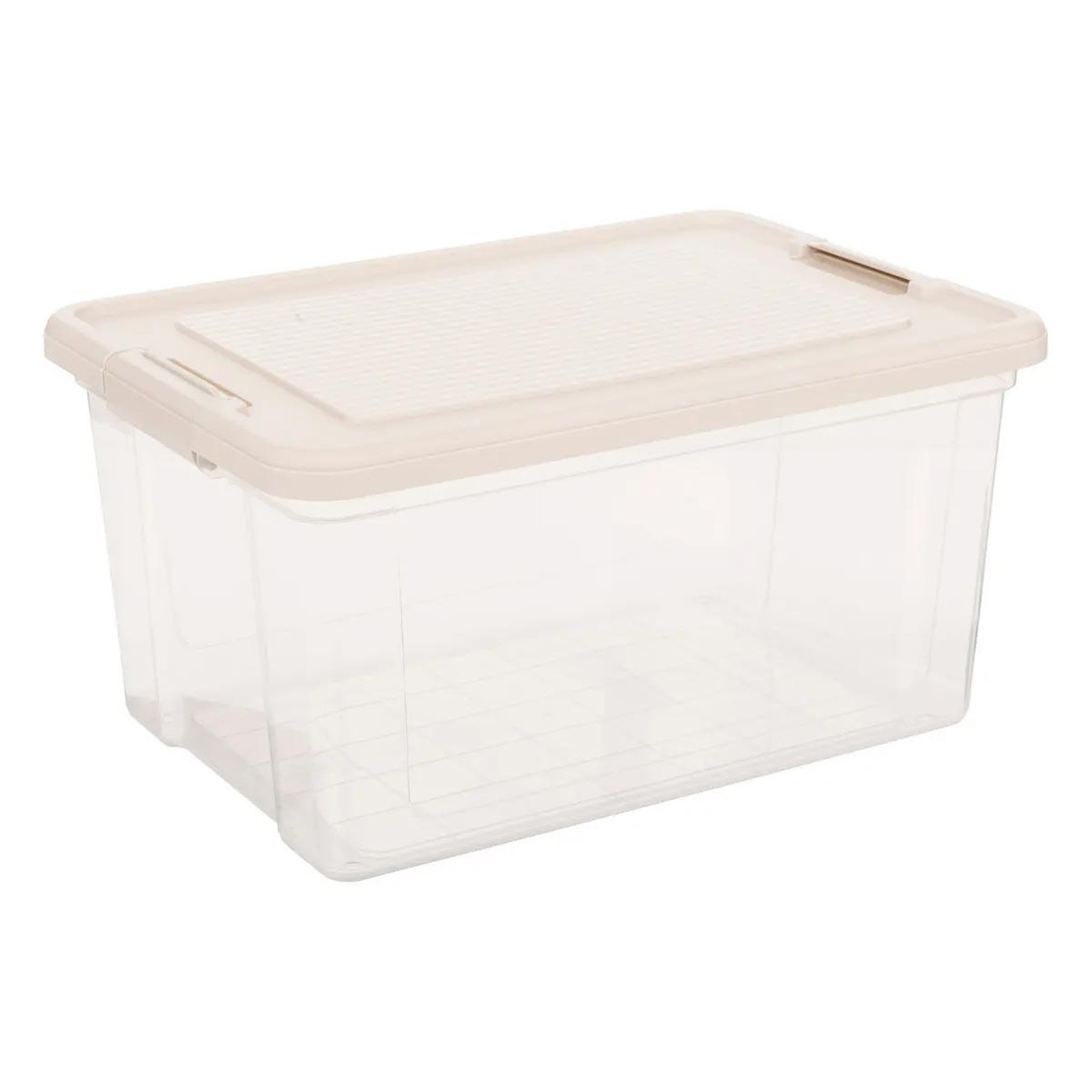 Voir la diapositive 2 : FIVE Lot de 2 boîtes de rangement  tide'n  30l transparent