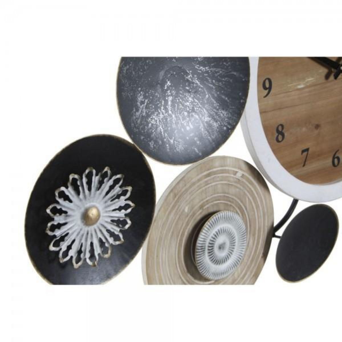 AAAAA Horloge Murale DKD Home Decor Métal Bois (105.4 x 6.5 x 51.5 cm)