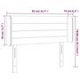 Voir la diapositive 6 : VIDAXL Tete de lit a LED Gris clair 83x16x78/88 cm Velours
