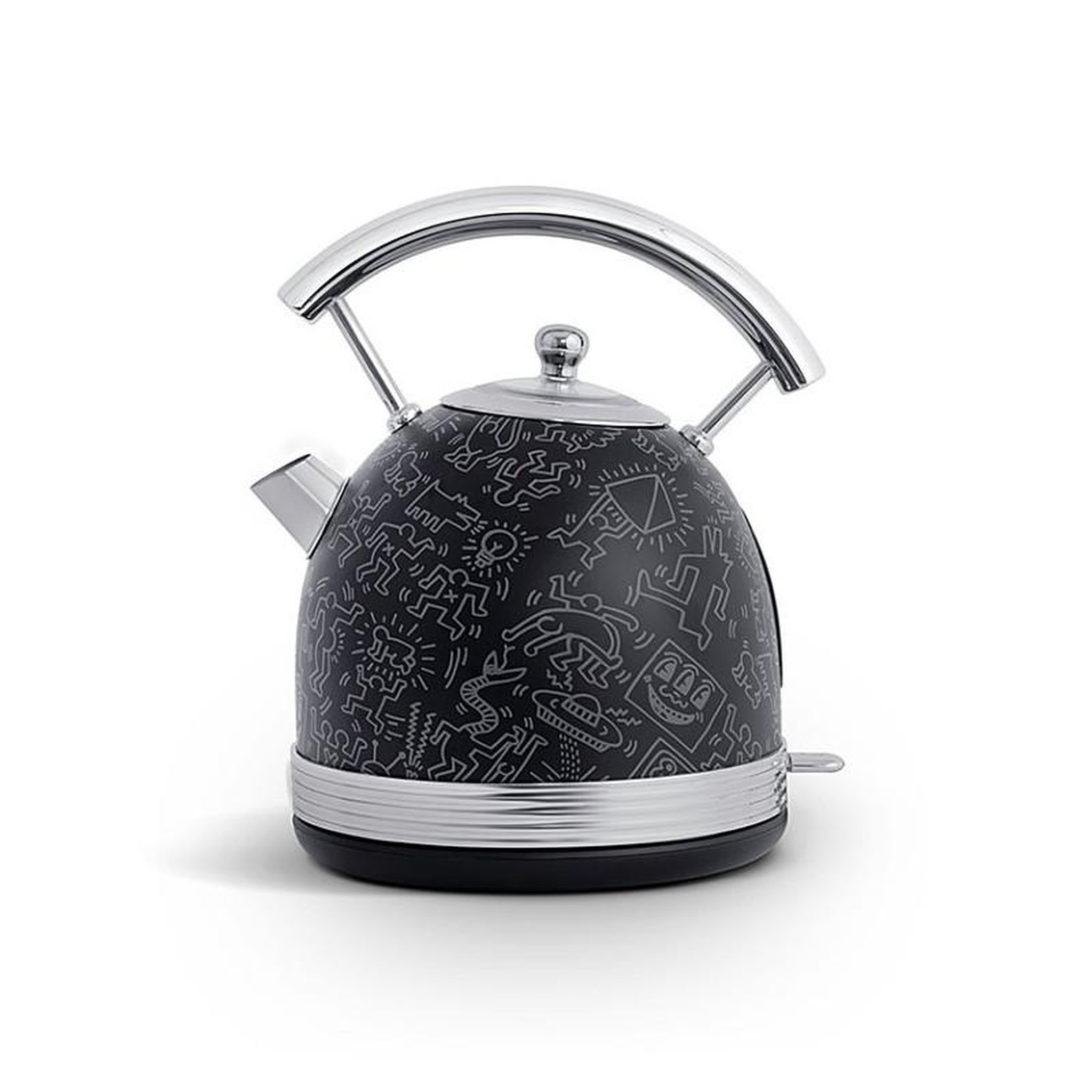 Voir la diapositive 3 : SCHNEIDER Schneider - Fashionista - Noir Mat - Bouilloire Keith Haring Sans Fil - 1,7 L - 2200 W