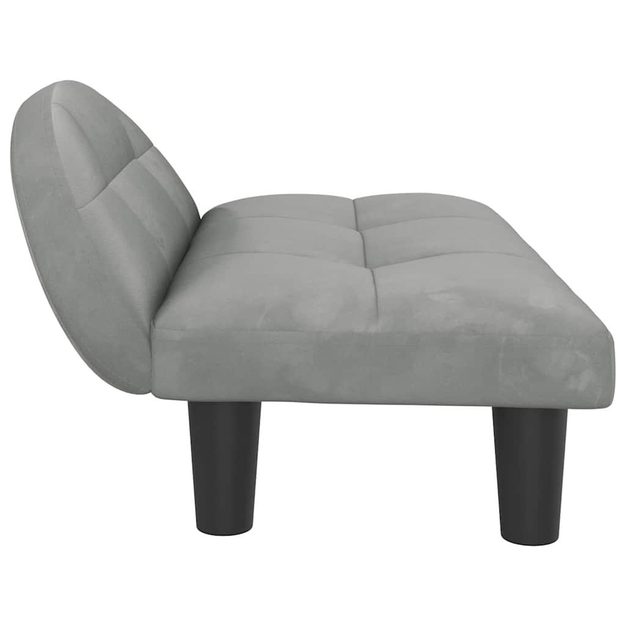 Voir la diapositive 4 : VIDAXL Lit pour chien gris clair 70x52x30 cm velours