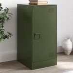 VIDAXL Buffet vert olive 34,5x39x73 cm acier