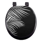 Paris Prix Abattant WC Imprimé  Orbella  47cm Noir & Argent