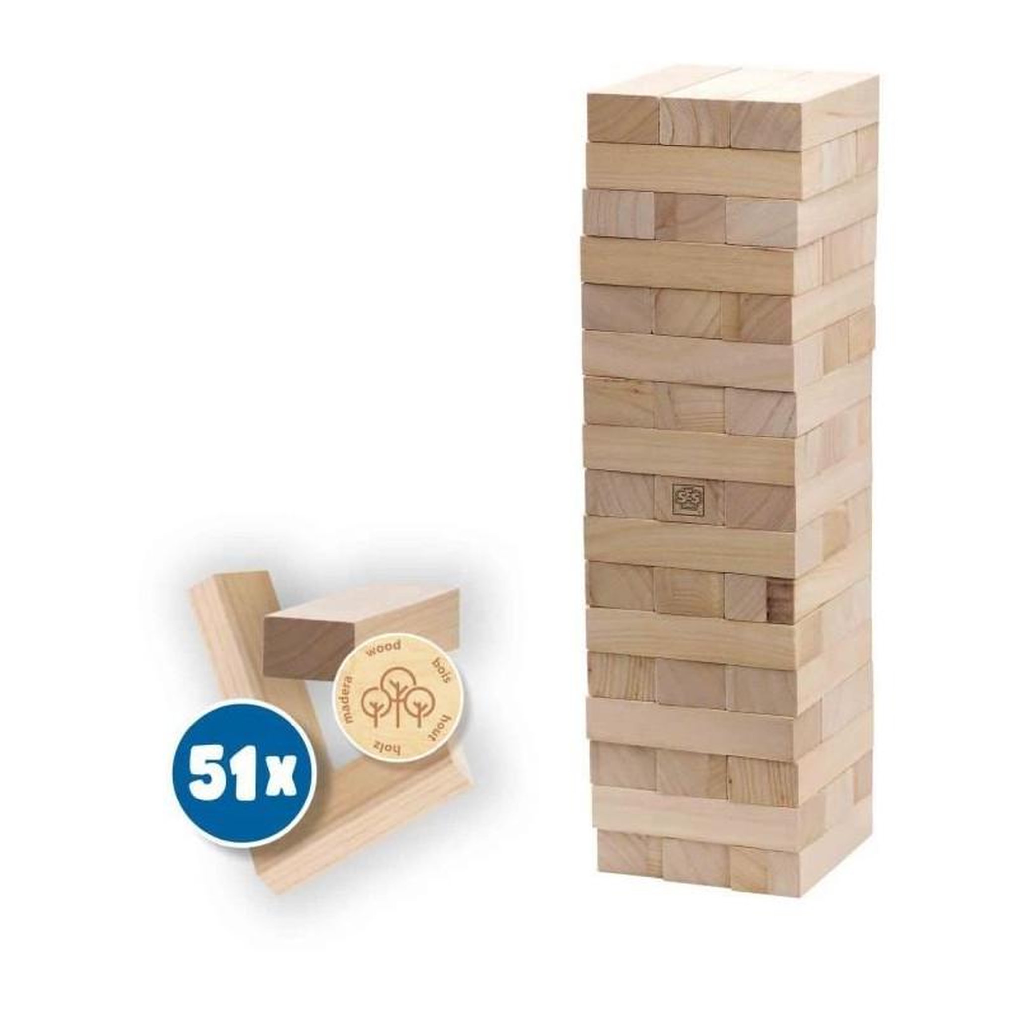 Voir la diapositive 3 : SES Creative Tour Tumbling XXL - Jeu d'adresse - SES CREATIVE - Version XXL pour l'extérieur, passionnant pour les enfants et les adultes.
