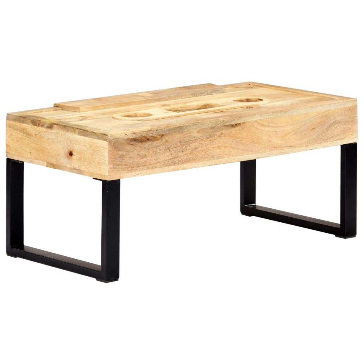 VIDAXL Table basse Style cassette 100x52x45 cm Bois de manguier massif