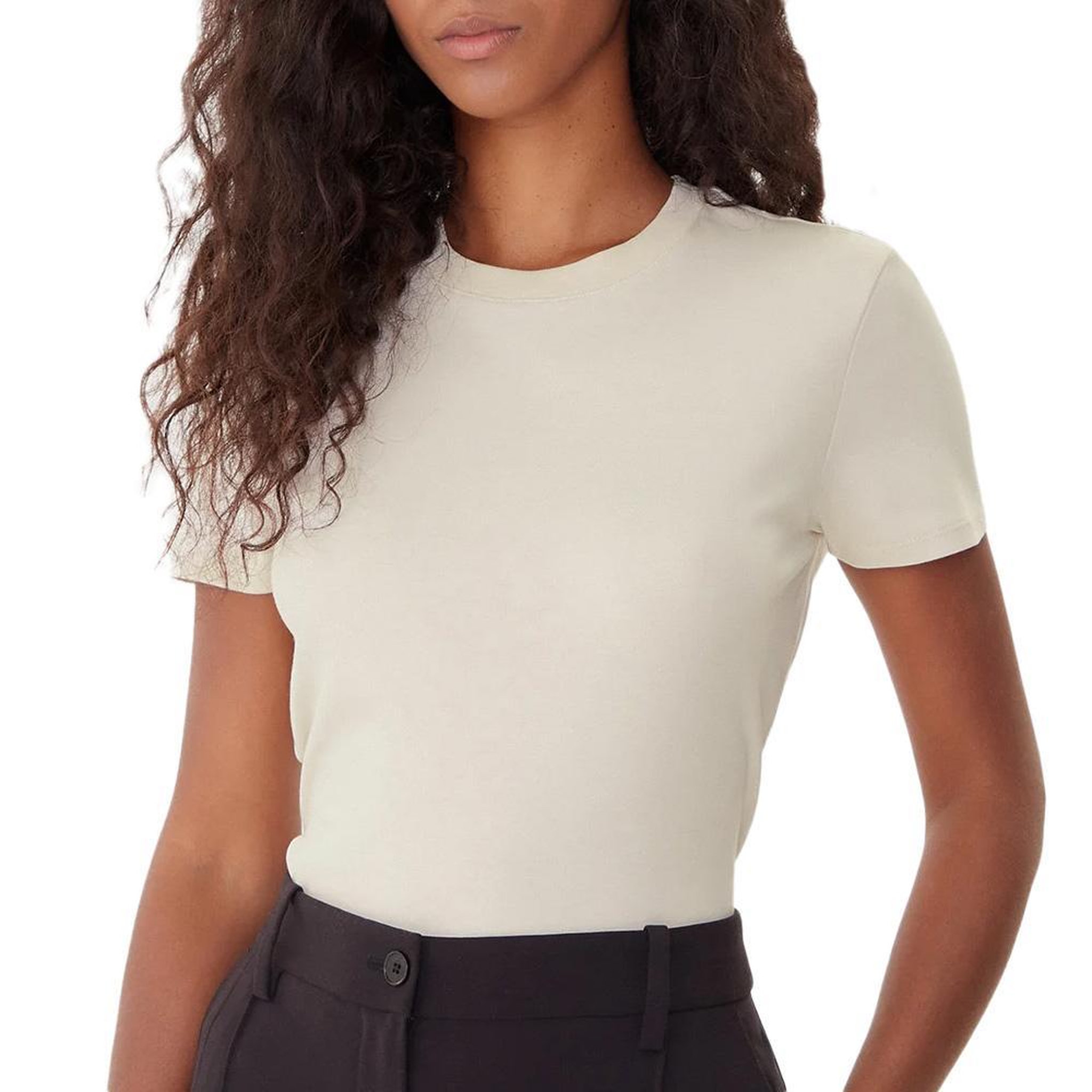 CALVIN KLEIN JEANS T-Shirt Beige Femme Calvin Klein Jeans Supima. Coloris disponibles : Beige