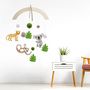 Voir la diapositive 3 : Paris Prix Kit Mobile Enfant Bois  Hello Jungle  27cm Naturel