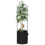 VIDAXL Cages a tomates avec sacs a plantes 6 pcs 116 cm acier et PP