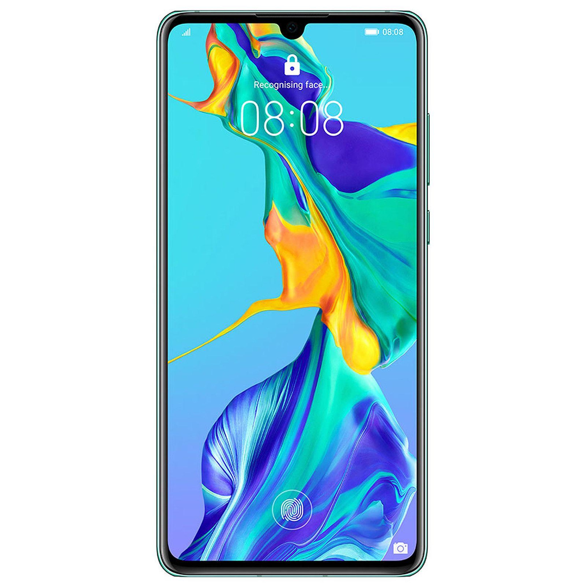 Voir la diapositive 2 : HUAWEI P30 (Dual Sim) Reconditionné 128 Go - Grade A - Bleu Aurore