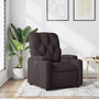 Voir la diapositive 1 : VIDAXL Fauteuil inclinable Marron fonce Tissu