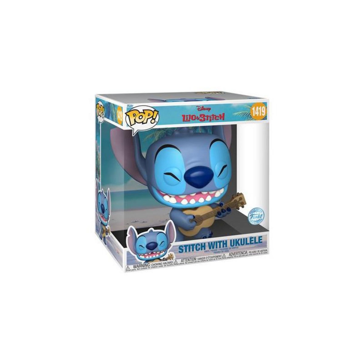 Funko POP Jumbo Stitch w Uke