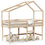 Voir la diapositive 2 : VIDAXL Lit superpose avec echelle et toit sans matelas 90x200 cm