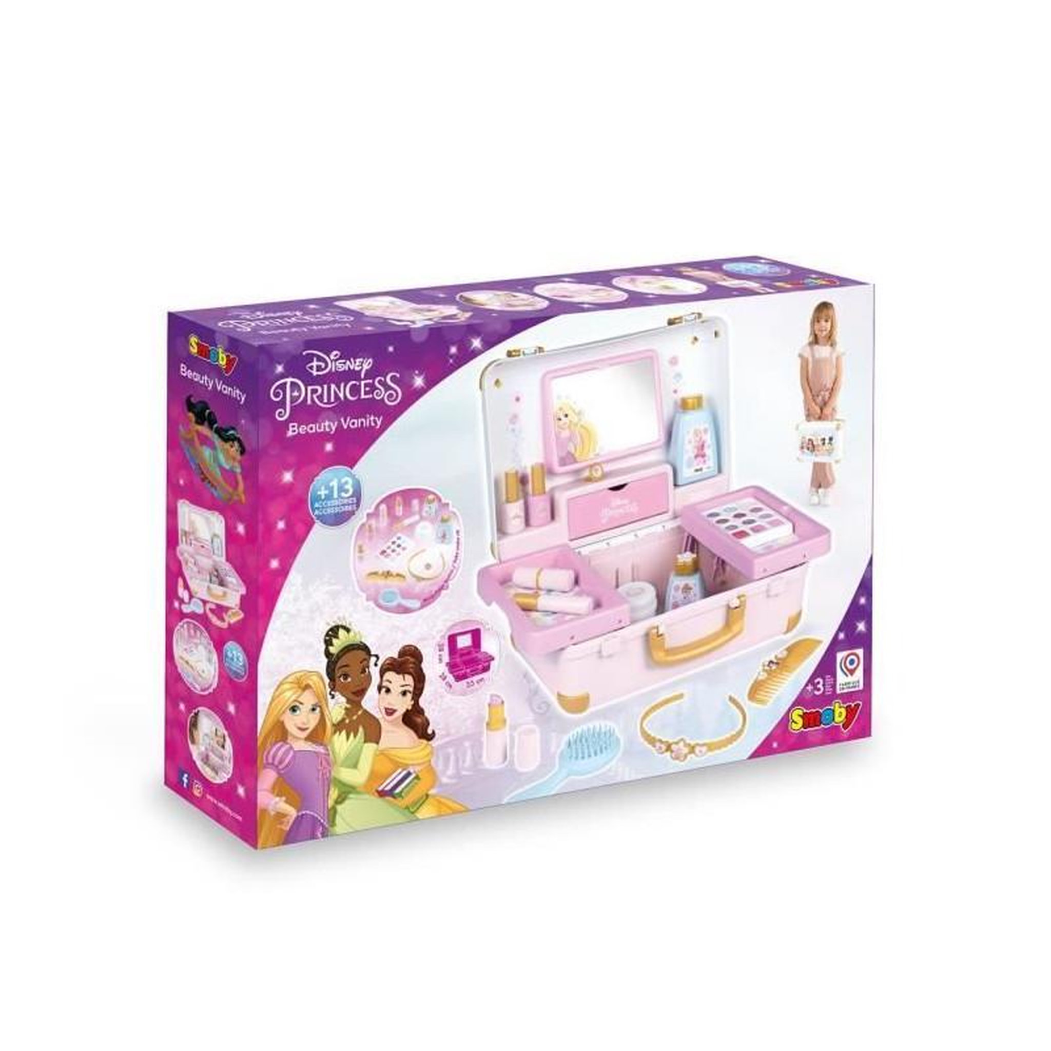 Voir la diapositive 6 : SMOBY Valise de beauté Smoby Disney Princess pastel