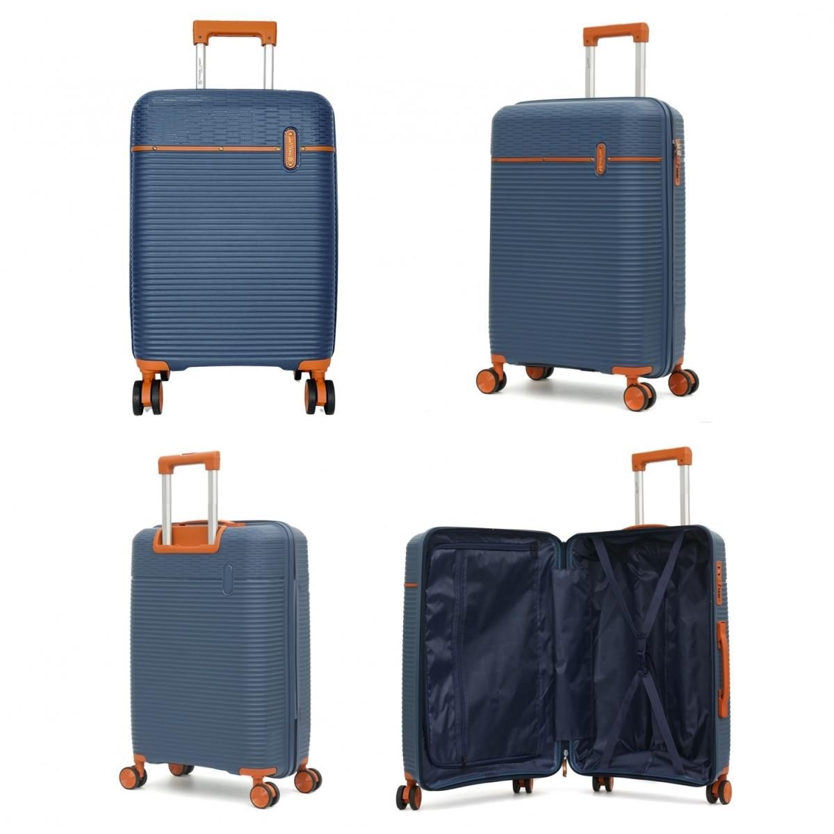 Bleucerise Valise cabine rigide Travel Light TSA 57cm Polypropylène