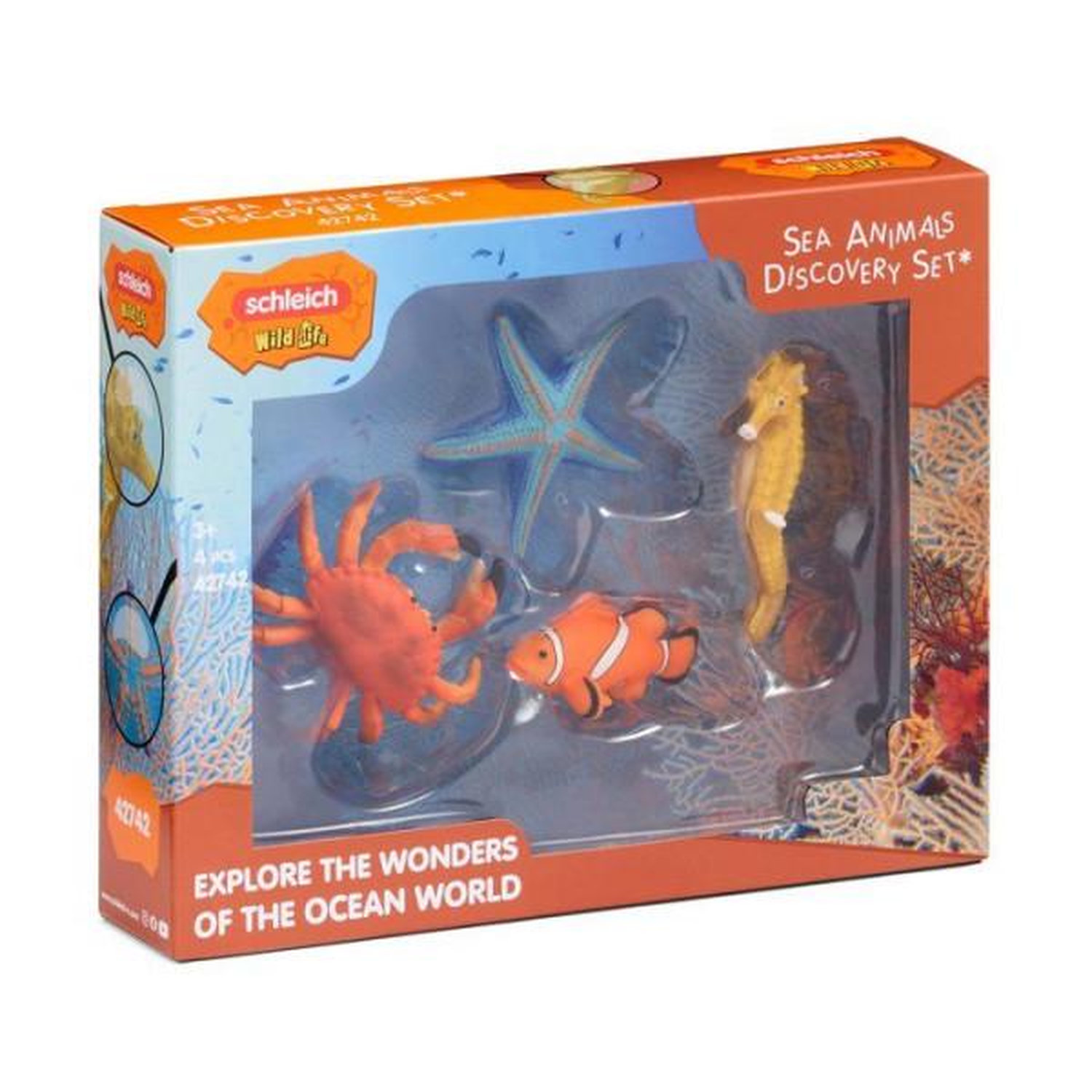 Set de figurines - SCHLEICH - 42742 - Animaux Marins - Wild Life - 4 pieces - Des 3 ans