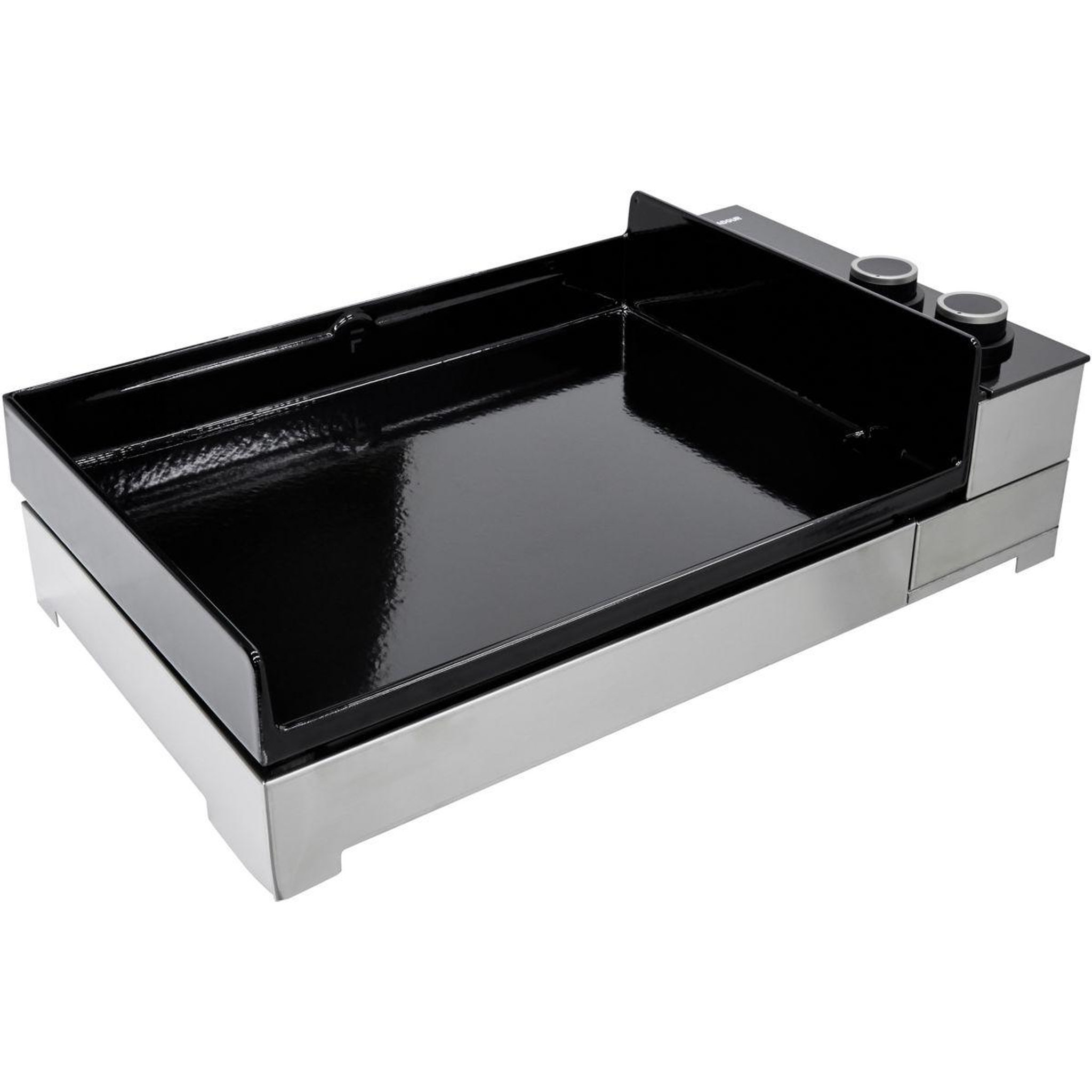 FORGE ADOUR Plancha gaz premium 60 inox 2brûleurs à poser, 58.5x40.5 cm