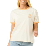 Rip Curl T Shirt  Femme Rip Curl Carlos Ringer. Coloris disponibles : Beige