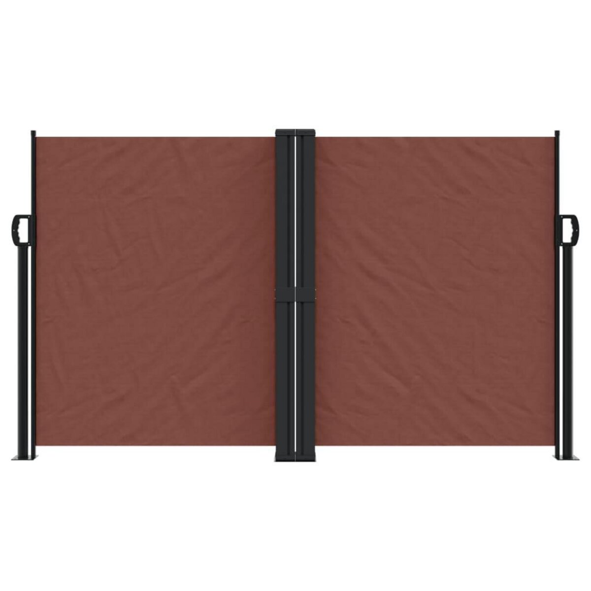VIDAXL Auvent lateral retractable marron 140x1200 cm