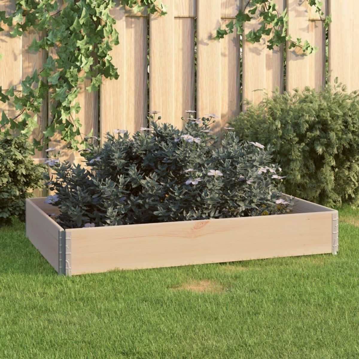 VIDAXL Jardiniere surelevee 80x120 cm Bois de pin solide