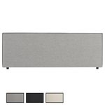 IDIMEX Tête de lit KLAO 160 sur pieds, en tissu. Coloris disponibles : Gris, Noir