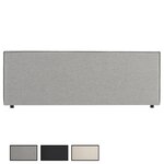 IDIMEX Tête de lit KLAO 160 sur pieds, en tissu. Coloris disponibles : Noir, Gris