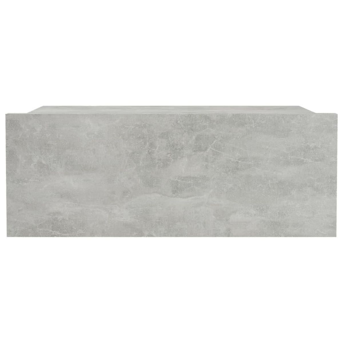 VIDAXL Table de chevet flottante Gris beton Bois d'ingenierie