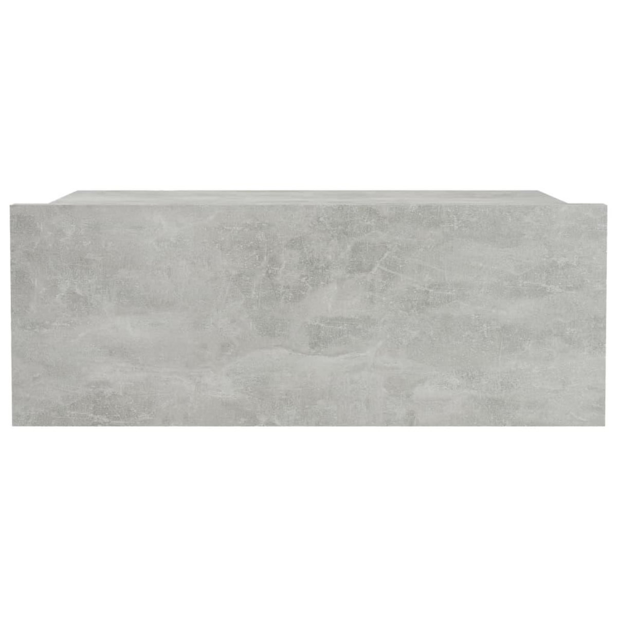 VIDAXL Table de chevet flottante Gris beton Bois d'ingenierie
