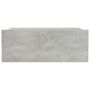 Voir la diapositive 4 : VIDAXL Table de chevet flottante Gris beton Bois d'ingenierie
