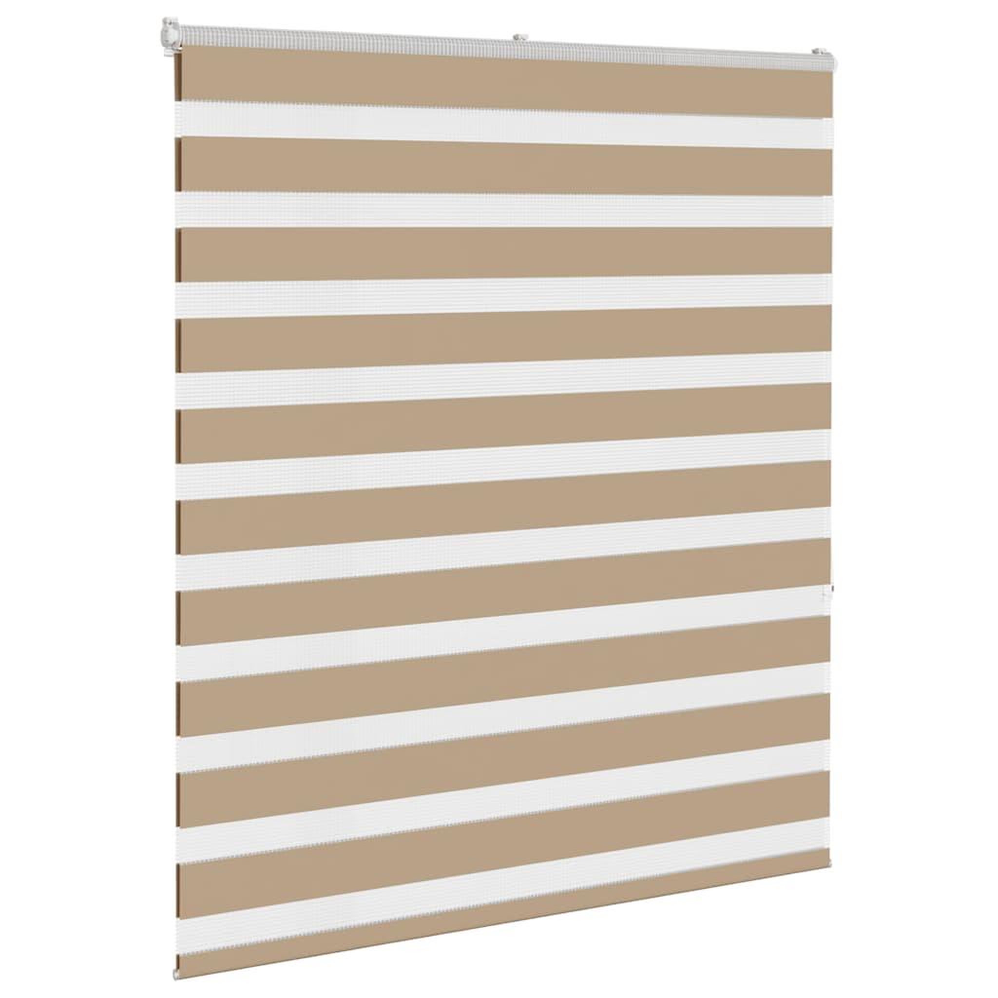 Voir la diapositive 3 : VIDAXL Store zebre marron sable largeur du tissu 115,9 cm polyester