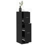 Voir la diapositive 1 : VIDAXL Armoire d'apothicaire noir 30x41x118 cm bois d'ingenierie