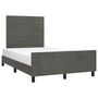 Voir la diapositive 3 : VIDAXL Cadre de lit sans matelas gris fonce 120x200 cm velours