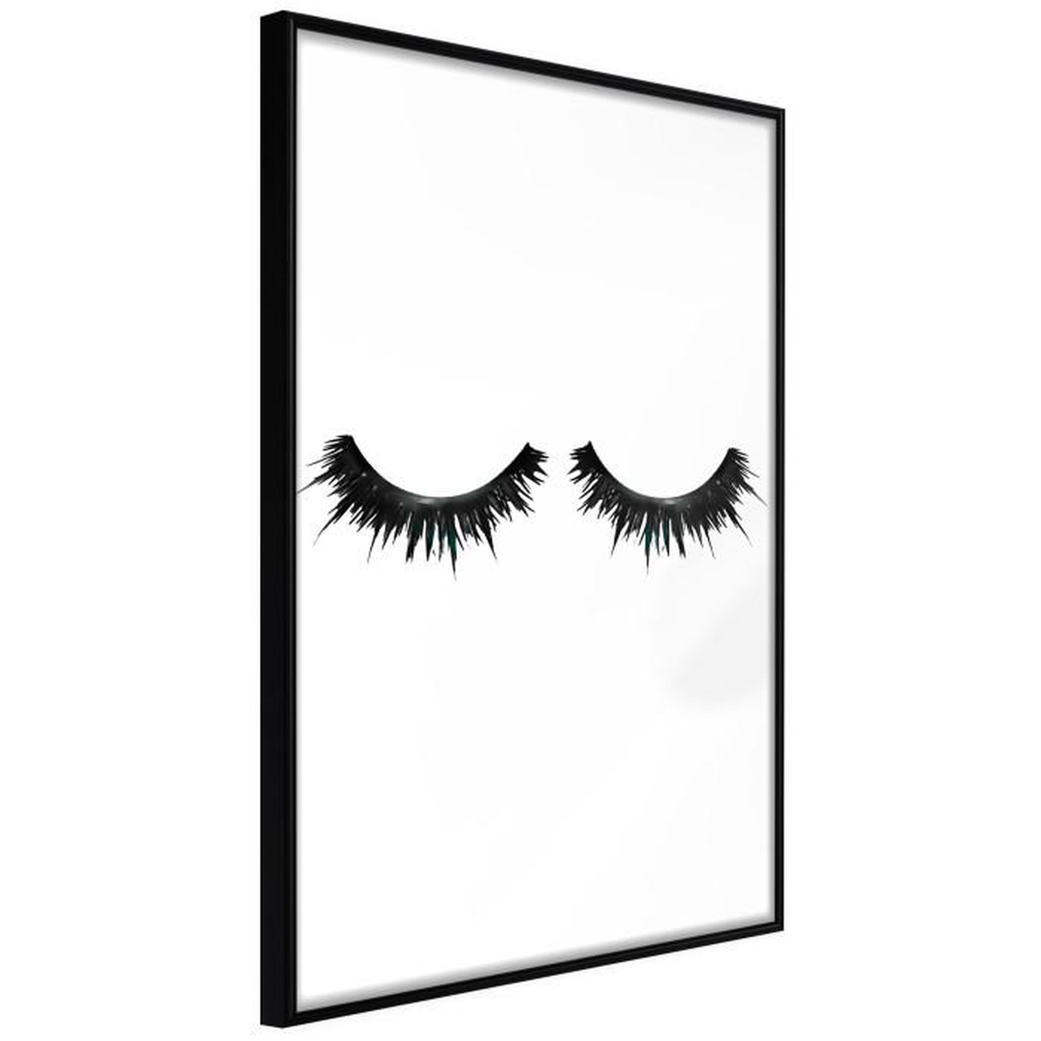 Paris Prix Affiche Murale Encadrée  False Eyelashes. Coloris disponibles : Jaune, Noir