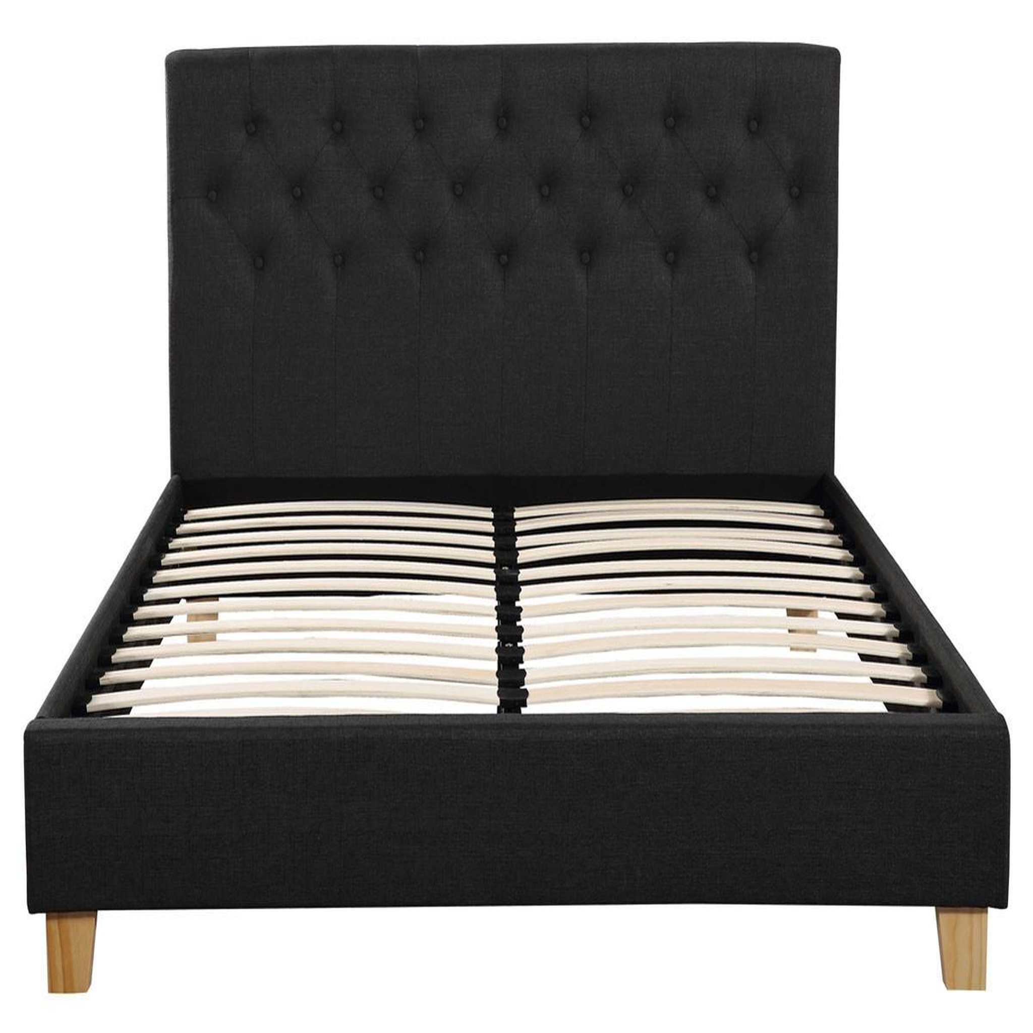 Voir la diapositive 2 : Habitat et Jardin Lit  emmy  - 160 x 200 cm - gris foncé