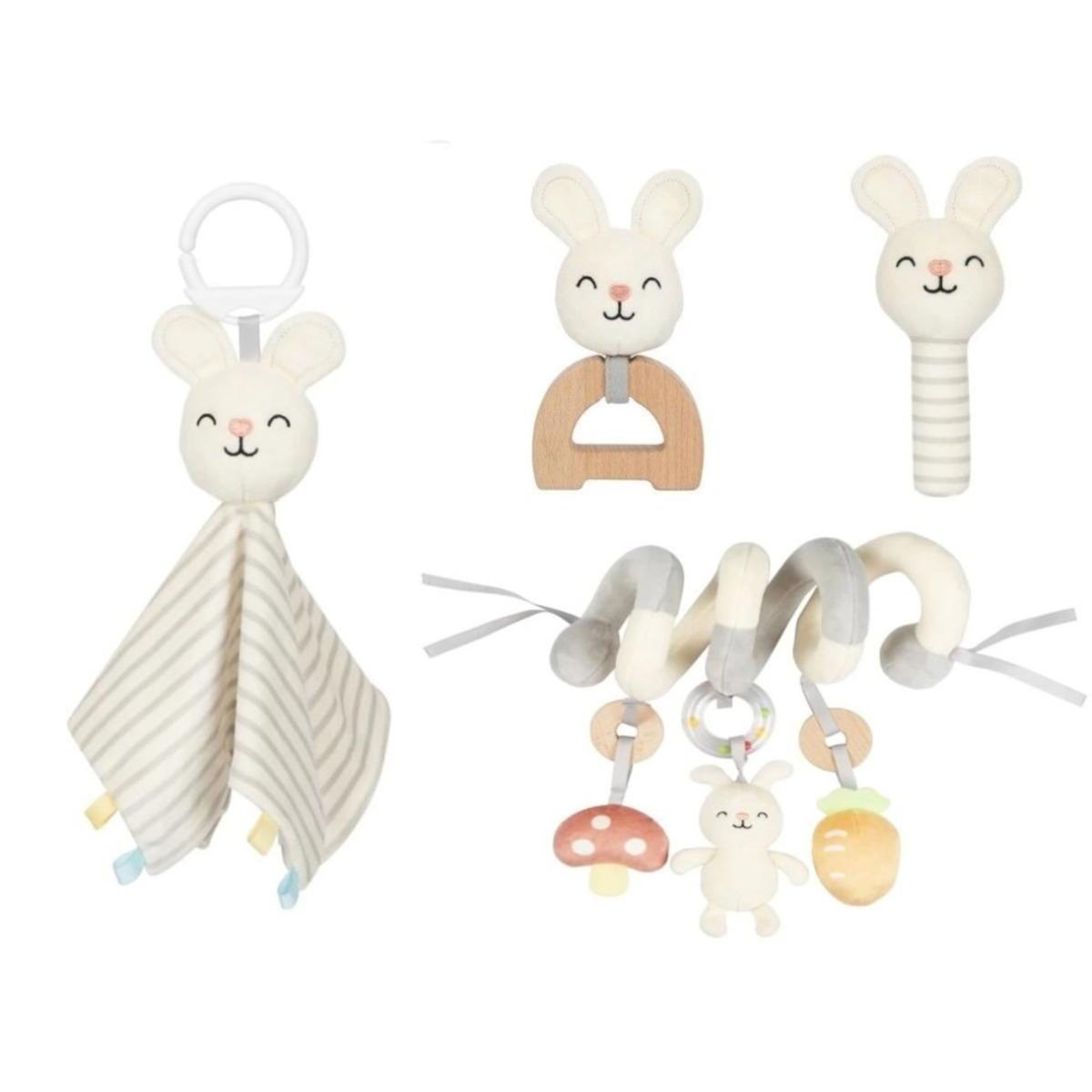 ELINELI Coffret bébé 4en1 - lapin